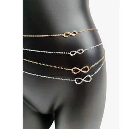 Punc Slabhraí Waist Bow-snaidhm Simplí Slabhra Coirp Goth Faisean Comhlacht Jewelry do Mhná Gúna Gnéasach Accessories Bronntanais Bikini Beach Belly