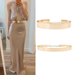 1 Màu Vàng Dây Thắt Lưng Mùa Hè Cá Tính Cassette Đầm Thắt Lưng Nữ