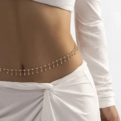 Gợi Cảm Tua Rua Eo Dây Đai Đính Đá Zircon Đính Kim Cương Giả Bụng Body Xu Hướng Thời Trang Trang Sức Nữ Lễ Hội Rave Đảng Phụ Kiện