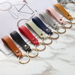 8 Dathanna Faisean PU Leathar Keychain Bronntanas Gnó Leathar Slabhra Eochrach Fir Mná Carr Strap Eochair Waist Sparán Keychains Keychains