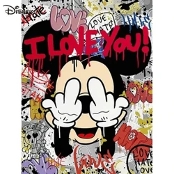 Disney Taimane Mosaic 30x40cm ata vali taimane felanulanua'i Mickey Mouse Full l'amilosaga su'iina Ataata Foafoa mea e fiafia i ai Fa'afale puipui.