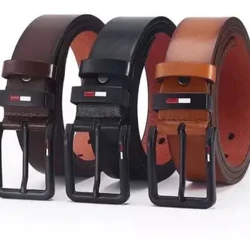 Erkek PU Deri Alaşımlı Pin Kare Tokalı Kemer BusinessLeisure Kemerler 2023 Moda Siyah Kahve Kahverengi Bel Kemerleri Erkekler için