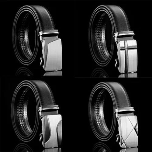 Dynion Busnes Arddull Belt Black Pu Leather Strap Gwryw Waistband Gwregysau Bwcl Awtomatig Ar Gyfer Dynion Gwregysau Gwregys Ansawdd Uchaf Ar gyfer Jeans