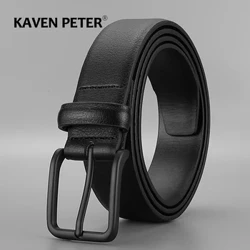 Man Svart Spänne Bälte Lyx Designer Pu Läderrem Herr Midjebälten För Jeans Midjeband Hög kvalitet