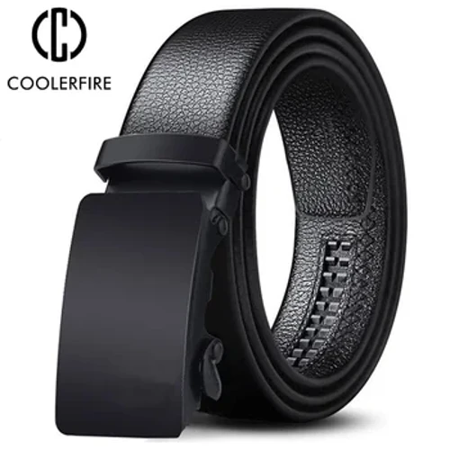 Men Belt Metal Luxury Brand Automatic Buckle Leather Mataas na Kalidad na Sinturon para sa Mga Lalaking Pang-negosyong Trabaho Casual Strap ZDP001A