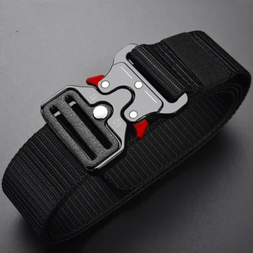 Genuine Taktesch Gürtel Quick Release Outdoor Militärgurt Soft Real Nylon Sportsaccessoiren Männer a Fraen Plastikschnallgurt