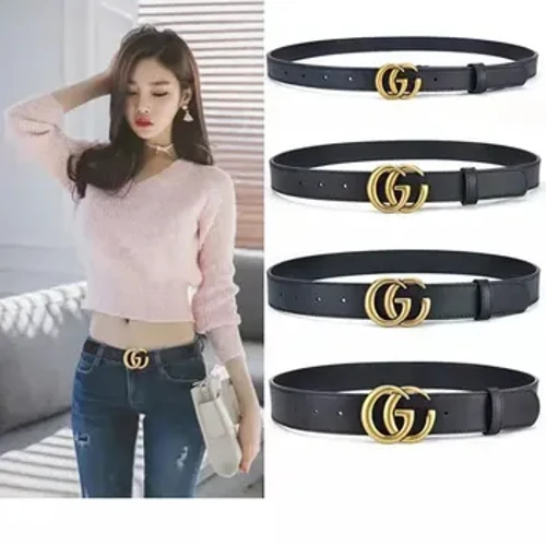 Dwbl G Ladies Lledr Ddiffuant Gwregys Slimming Belt Dillad Merched Gwisg Addurnol Jeans Waist Belt Ar gyfer Merched
