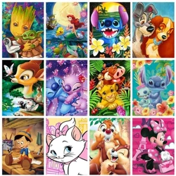 Disney 5d pintura diamante dos desenhos animados sereia completa redonda diamante mosaico bordado ponto cruz quarto das crianças decoração diy