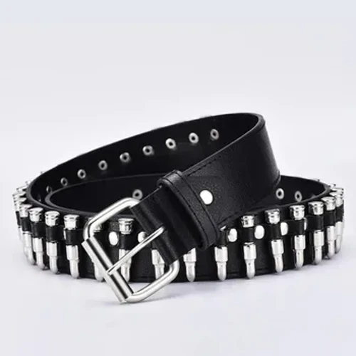 Moda berria emakumezkoen larruzko punk gerrikoa errematxe hutsa luxuzko markako gerrikoa nortasuna rock basati erregulagarria gazte joera gerrikoa2023Berria