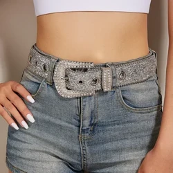 Goth Rhinestonevyöt Naiset PU Nahkahihna SHRISSONIVE Vyöt länsimaiset cowboy y2k tyttöjen muotivyöt farkut miehet tippas