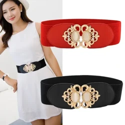 ʻO ka pūhaka wahine elastic Wide Waist Belt Elegant Cinch Girdle ʻaʻahu ʻaʻahu ʻaʻahu lole lole komo 65*6cm