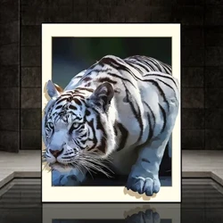 Animais diy 5d kits de pintura diamante tigre águia leopardo diamante mosaico mão incrustada strass bordado decoração para casa presente