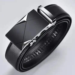 Gerrikoak Marka ospetsuaren gerrikoak Gizonezkoen gerrikoak Kalitatezko benetako luxuzko larruzko gerrikoak Gizonentzako gerrikoak Gizonezkoen uhala Gizonezkoen metalezko Buckle automatikoa
