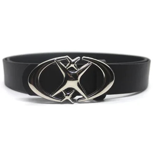 Vaitau ali'i tama'ita'i Punk Cross Star Buckle Belt Design Metal Gothic Y2k Belt Pu Pa'u Waistband Jeans Pants Fa'ameamea.