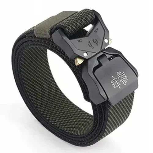 Ngoài Trời Chiến Thuật Hợp Kim Nhôm Thắt Lưng Nylon Nam Quần Co Giãn Thắt Lưng Quân Sự Quạt Quần Áo Bảo Hộ Lao Động Logo Có Thể Tùy Chỉnh