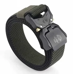 Ngoài Trời Chiến Thuật Hợp Kim Nhôm Thắt Lưng Nylon Nam Quần Co Giãn Thắt Lưng Quân Sự Quạt Quần Áo Bảo Hộ Lao Động Logo Có Thể Tùy Chỉnh