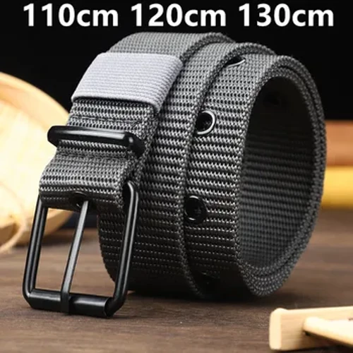 110/120/130cm erkek kemeri kanvas Pin tokalı deri kemer açık spor kemeri kadın moda kemer kot kemer erkekler kadınlar için
