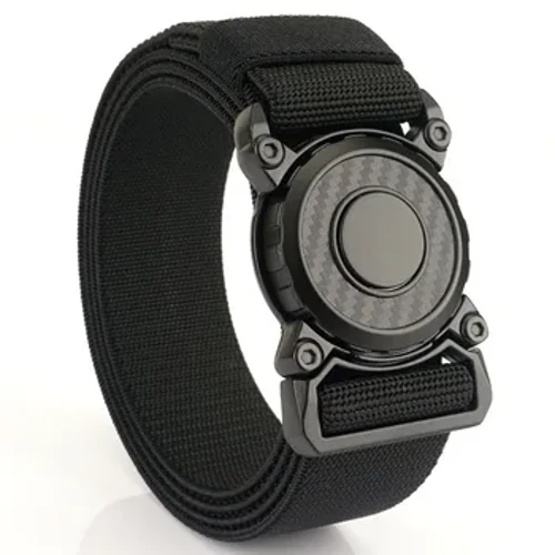 2023 Rotary Metal Pluggable Buckle kāʻei no nā kāne ʻaʻole hiki ke hoʻopaʻa ʻia i ke kāʻei kaua ʻo Nylon Tactical Belt Multifunctional Outdoor Work Belt Hunting.