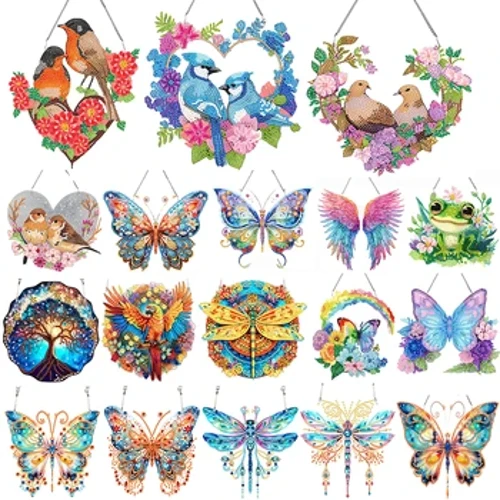 Akrilic Butterfly Taimane tasi Itu Taimane vali tautau tautau Taimane Art tautau tautau 5D DIY Taimane Painting Dots Pendant