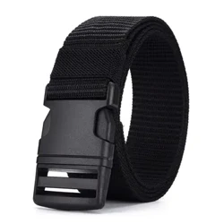 Nam Giả Dây Nylon Vải Thắt Lưng Nam Không Kim Loại Khóa Nhựa Chiến Thuật Quân Đội Dây Thể Thao Ngoài Trời Dệt Thắt Lưng Làm Việc