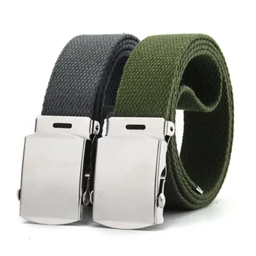 Új divat, uniszex hadsereg taktikai derékszíj farmernadrág férfi alkalmi férfi női öv vászon 3,8 cm heveder derékszíj Ceinture Femme