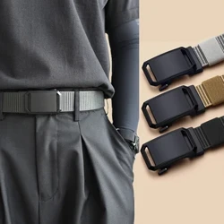 DINISITON Herrbälte Nylon Andningsbälte för män Utomhusutrustning Bälte Cowboy Canvas Designerbälte Taktiskt bälte