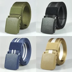 Bwcl Awtomatig Ansawdd Uchel Nylon Gwryw Fyddin Tactegol Dynion Belt Gwregysau Cynfas Milwrol Chwaraeon Awyr Agored Tactegol Strap Belt