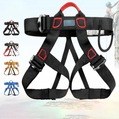 Sabuk Safety Outdoor Climb Rock Safety Harness Tree Climbing Setengah Badan Harness Kanggo Wanita Pria Anak Hadiah Becik Kanggo Pendaki Rock