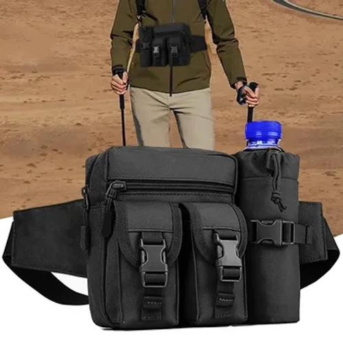 Isikhwama Esingaphandle Esine-Tactical Waist Bag Amadoda Isikhwama Sebhodlela Lamanzi Lezempi I-Molle Camouflage Ukuzingela Ukugibela Izintaba Ukugibela Iphakethe Lebhande Lefoni