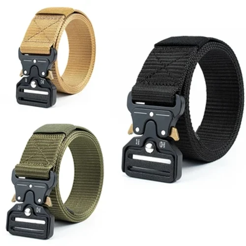 Leisure Tactical Belt para sa Mga Lalaki Babae Plastics Cobra Belt Multi functional Fashion Buckle Outdoor Belt Mga Regalo sa Birthday Party