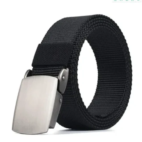 Gizonezko emakumezkoen Buckle automatikoa Nylon mihise gerrikoak Taktika Kanpoko galtzak Entrenamendu militarreko gerrikoak Unisex Moda Casual Gerrialdea