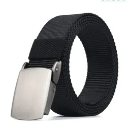 Gizonezko emakumezkoen Buckle automatikoa Nylon mihise gerrikoak Taktika Kanpoko galtzak Entrenamendu militarreko gerrikoak Unisex Moda Casual Gerrialdea