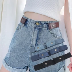 Spennefritt midjebelte for jeansbukser uten spenne stretch Elastisk midjebelte for kvinner menn uten problemer