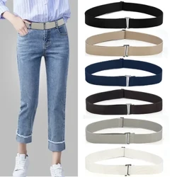 Düzülip bilinýän tekiz tekiz çeňňek elastik bel topary jeans bant guşak aýallar geýimi ýok, uzalýan guşak görünmeýän inçe elastik topar