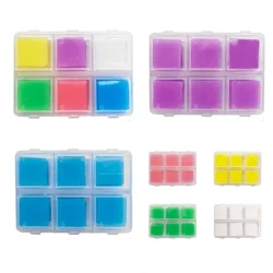 2*2cm diy pintura diamante cera 6 cores diamante bordado cola argila ponto cruz cola pontilhada 30 pçs diy pintura diamante cera lama