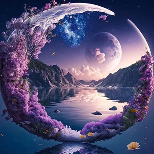 Tagata matutua DIY 5D Taimane Tusi Ata Seti Taimane Ata Viole Moon Ata Taimane ata atoa Taimane Su'e Taulima Seti Fale Teugafale