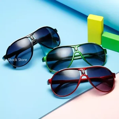 Ffasiwn Plant Sbectol Haul Haul Haf Sbectol Haul Lliwgar Ffrâm Merched Bechgyn Glasses i Blant UV400 Baby Mirror Sunglass