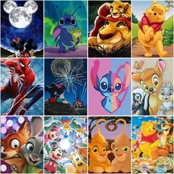 Disney 5d pintura diamante dos desenhos animados anime diamante mosaico winnie the pooh spiderman strass imagem quarto infantil decoração diy