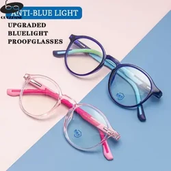 Izingane TR90 Izingilazi Izingane Abafana Amantombazane Ikhompyutha Ukuvikelwa Kwamehlo Anti-blue Light Izibuko I-Ultra Light Frame Eyewear I-Ultralight