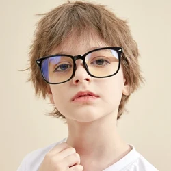 Solas Gorm Nua Blocáil Kids Gloiní Fráma Cearnóg Eyewear Buachaillí Cailíní Frith Gorm Solas Ríomhaireachta Eyeglasses