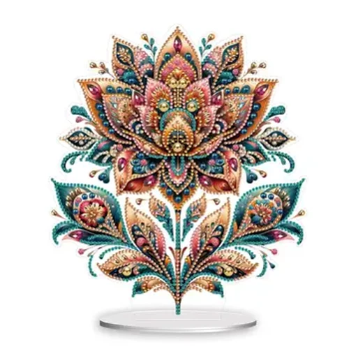 Table Top Diamond Painting Ornament Kits Acryl Diamond Painting Desktop Decorations Gorgeous Squirrel for Office Desktop Decor