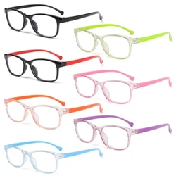 1PC Kids Boy Girl Anti-blo Liicht Brëll Ultra Light Frame Schutz Brëller Student Computer Online Studie Klassen Brëller