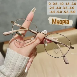 Gloiní Só Myopia Fabhraí Clasaiceach Solas Frith-ghorm Seanré Mná Fir Lúide Oideas Súl Diopter le 0 -0.5To -6.0