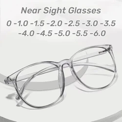 Lunettes Anti-lumière bleue à grande monture, pour myopie proche de la vue, pour femmes et hommes, optique, Prescription, 0 à -6.0, nouvelle collection