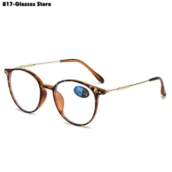Gafas redondas Retro para miopía, gafas para mujer y hombre con acabado Vintage, gafas graduadas terminadas 0-0,5-0,75 a-6,0