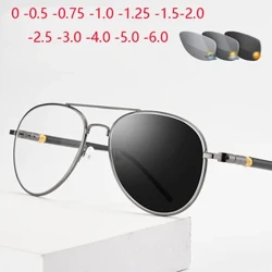 Paolo i fafo Sun Photochromic Pilot Matatioata Myopia Fa'amata'imata Matata'i Mata Matataata Oval Oval Diopter 0 -0.5 -0.75 I -6.0