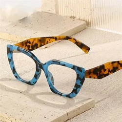 Nei an Cat Eye Optesch Brëll Fraen Myopia Rezept Brëll Hyperopia Liesbrëll Anti Blue Light Computer Brëller
