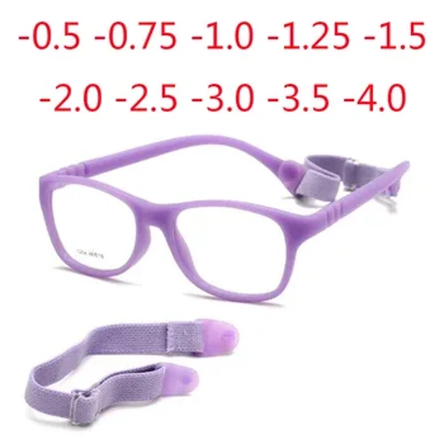 Anti Blauw Licht Kinderen Vierkante Bril Kinderen Jongen Meisjes Computer Recept 3-10 jaar -0.5 -0.75 -1.0 -1.5 -2.0 -3.0 -4.0