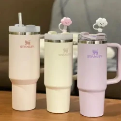 Stanley Cup 40oz Chai Nước Giữ Nhiệt Chai Drinkware Tumbler Nhiệt Có Tay Cầm Cốc Cà Phê Bình Hút Chân Không Thép không gỉ