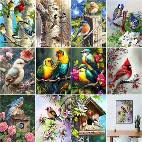 Le Manu I luga o le Paranesi Uiga DIY Full Drill Diamond Decorative Painting